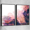 Violet Haze Pair black framed canvas - part of our high quality canvas abstract wall art collection