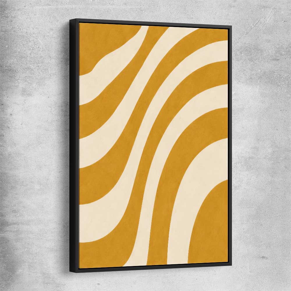 Wave Length black framed canvas - part of our high quality canvas abstract wall art collection