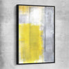 Yellow Pastel black framed canvas - part of our high quality canvas abstract wall art collection