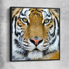 Animal wall art and canvas prints of Majestic Tiger Portrait with black framed canvas