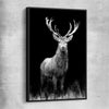 Animal wall art and canvas prints of Red Deer Gaze with black framed canvas