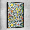 Classic wall art and canvas print of Pomegranate William Morris with black framed canvas