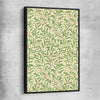 Classic wall art and canvas print of Willow Bough William Morris with black framed canvas