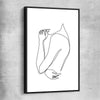 Gentle Hold black framed canvas - part of our high quality fashion canvas wall art and prints collection
