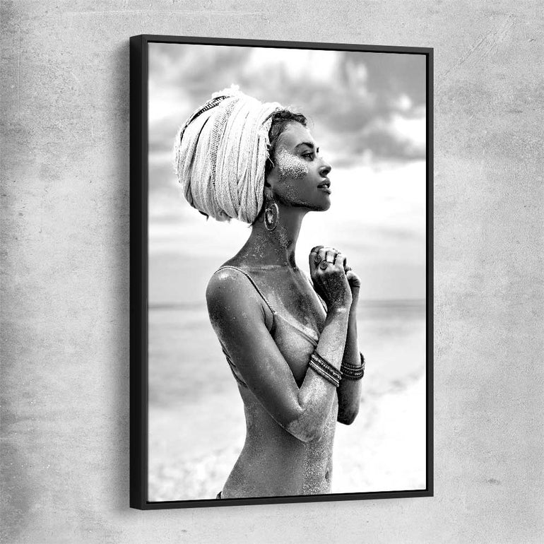 Horizon the Cover black framed canvas - part of our high quality fashion canvas wall art and prints collection