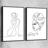 Pondering Thoughts Pair black framed canvas - part of our high quality fashion canvas wall art and prints collection