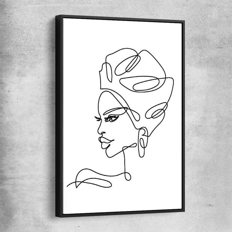 Simple Elegance black framed canvas - part of our high quality fashion canvas wall art and prints collection
