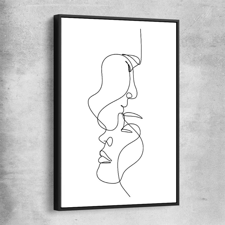 Warmth black framed canvas - part of our high quality fashion canvas wall art and prints collection