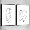 Warmth Pair black framed canvas - part of our high quality fashion canvas wall art and prints collection