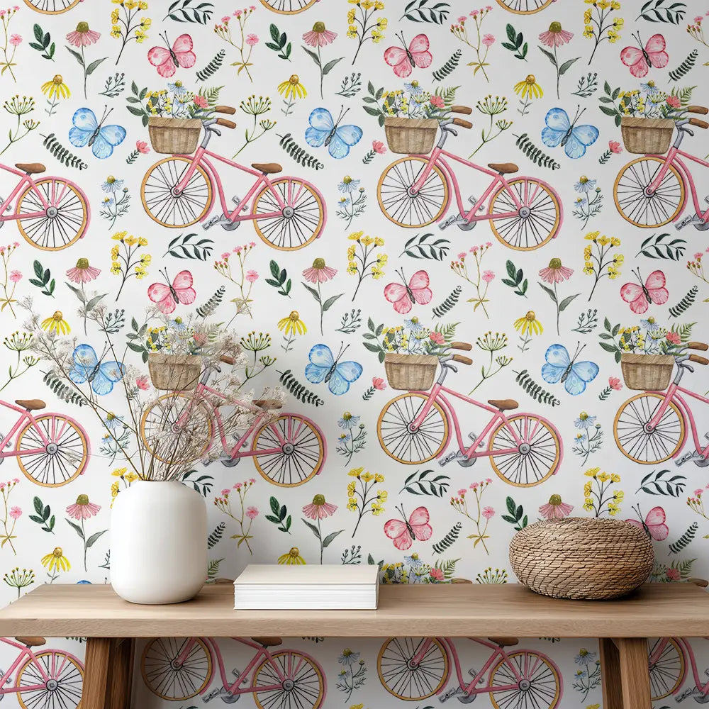 Bicycle Bouquet Wallpaper