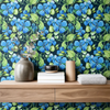 Indigo Bloom Wallpaper