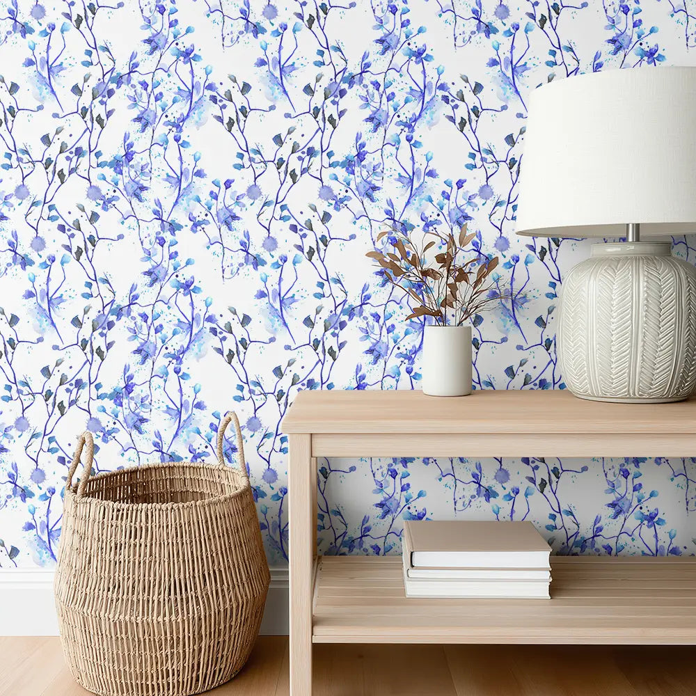 Porcelain Sprigs Wallpaper