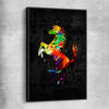 Inspirational wall art print of Fast Colours with black framed canvas