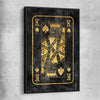 King of Spades black framed canvas - part of our high quality fashion canvas wall art and prints collection