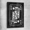Inspirational wall art print of Marble King with black framed canvas
