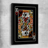Neon King black framed canvas - part of our high quality fashion canvas wall art and prints collection