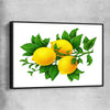 Lemon Botanical black framed canvas is a colourful and stylish canvas wall art and print suited for the kitchen area