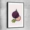 Purple Fig black framed canvas is a colourful and stylish canvas wall art and print suited for the kitchen area