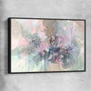 Floral print of Beautiful Sakura Flowers with black framed canvas