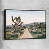 Floral print of California Desert with black framed canvas