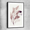 Floral print of Floral Texture Two with black framed canvas