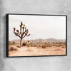Floral print of Joshua Tree with black framed canvas