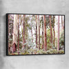Floral print of Victorian Forest with black framed canvas