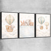 Sweet Dreams Set black framed canvas is a nursery canvas wall art and print suited for childrens nursery area