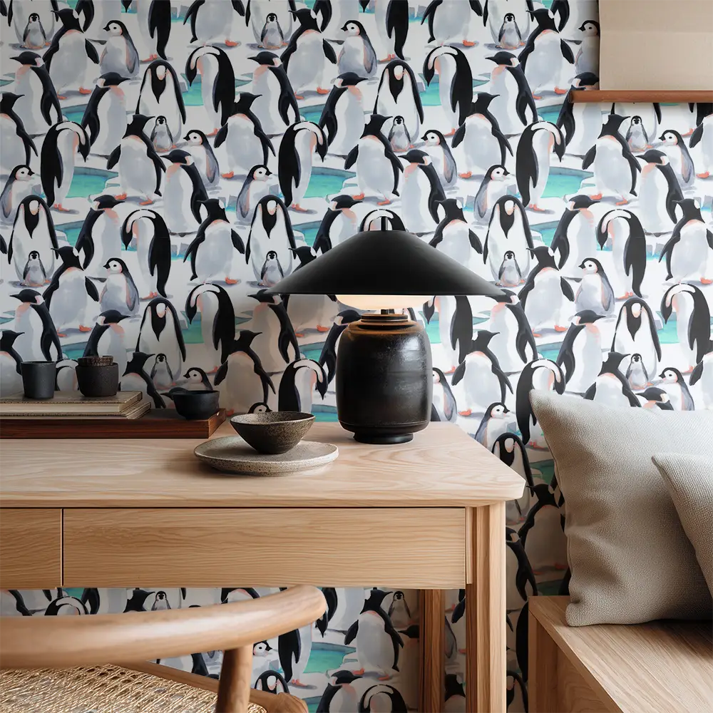 Penguin Parade Wallpaper