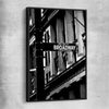 Broadway black framed canvas is a high quality print in our city skyline, travel prints and maps collection