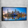 City Reflections Melbourne black framed canvas is a high quality print in our city skyline, travel prints and maps collection