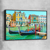 Grand Canal Venice black framed canvas is a high quality print in our city skyline, travel prints and maps collection