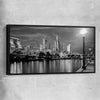 Melbourne Skyline black framed canvas is a high quality print in our city skyline, travel prints and maps collection