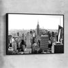 New York Skyline black framed canvas is a high quality print in our city skyline, travel prints and maps collection