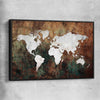 World Grunge black framed canvas is a high quality print in our city skyline, travel prints and maps collection