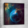 Space prints and wall art of Bubble Nebula with black framed canvas