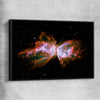 Space prints and wall art of Butterfly Nebula with black framed canvas