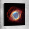 Space prints and wall art of Helix Nebula with black framed canvas