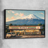 Fuji Konbini Nights black framed canvas is a high quality print in our city skyline, travel prints and maps collection