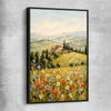 Golden Field Strokes black framed canvas is a high quality print in our city skyline, travel prints and maps collection