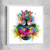 Tree of Life white framed canvas - part of our high quality canvas abstract wall art collection