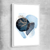 Blue Ivory Three white framed canvas - part of our high quality canvas abstract wall art collection