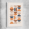 Bohemian Moons white framed canvas - part of our high quality canvas abstract wall art collection