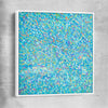 Broken Molecules white framed canvas - part of our high quality canvas abstract wall art collection