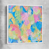 Colour Burst white framed canvas - part of our high quality canvas abstract wall art collection