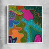 Colour has Joy white framed canvas - part of our high quality canvas abstract wall art collection