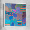 Colour has Life white framed canvas - part of our high quality canvas abstract wall art collection