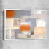 Cosy Beige white framed canvas - part of our high quality canvas abstract wall art collection