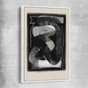 Dark Flow white framed canvas - part of our high quality canvas abstract wall art collection