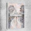Eiffel Tower, Flair of Paris white framed canvas - part of our high quality canvas abstract wall art collection